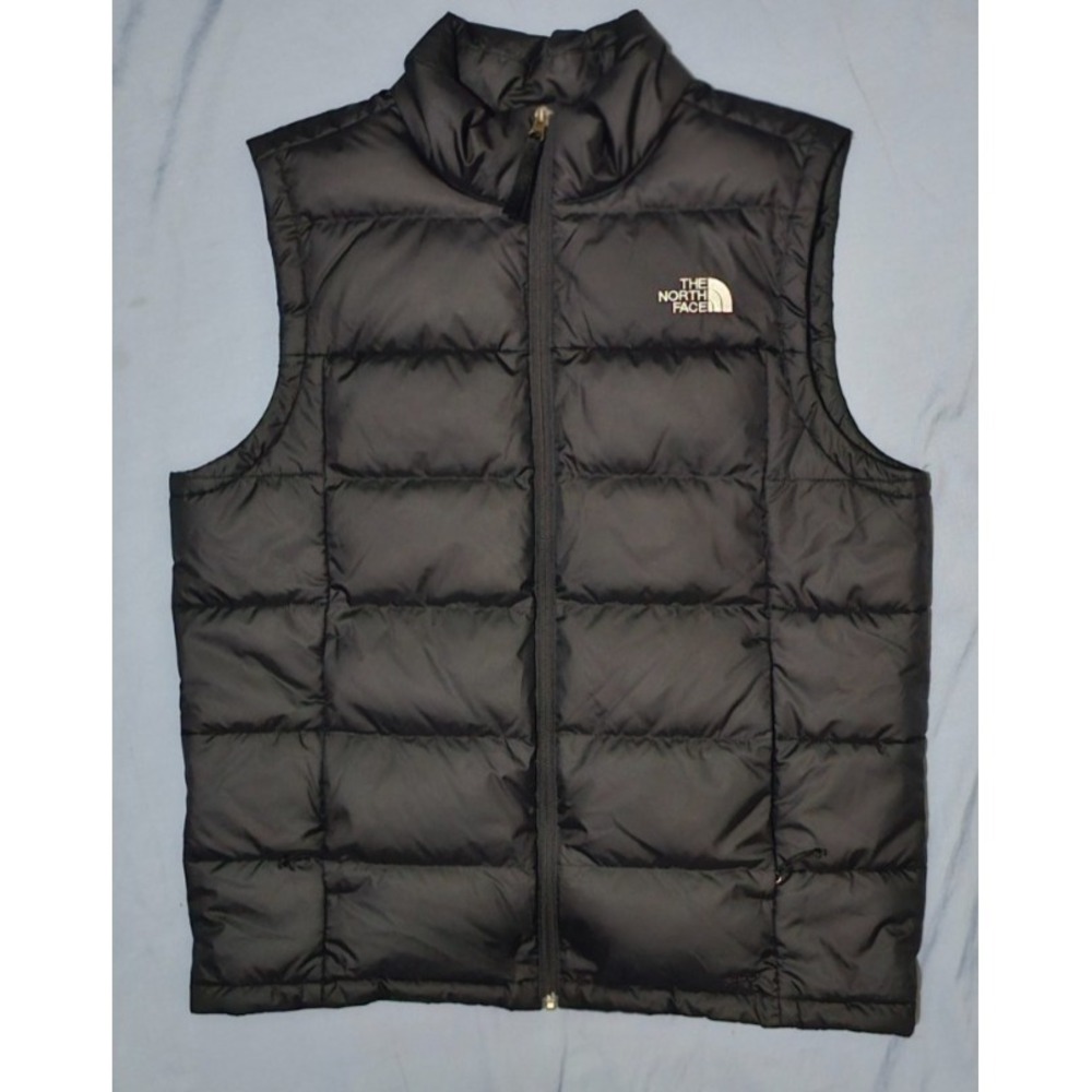 The North Face Puffer Vest Men's Large Black Full‎ Zip Goose Down 550